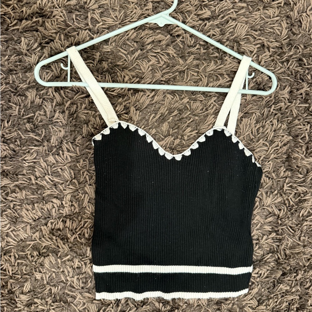 Black and White Women's Top